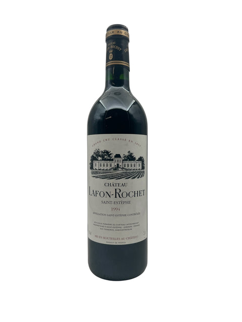 Pullo Château Lafon-Rochet 1994 Saint-Estèphe punaviiniä