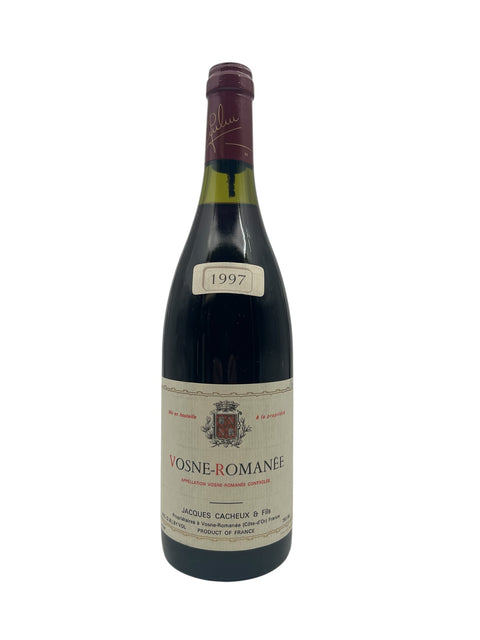 Pullo Vosne-Romanée Jacques Cacheux 1997 punaviiniä