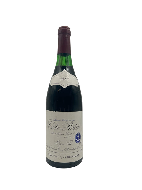 Pullo Côte-Rôtie Ogier 1982 punaviiniä