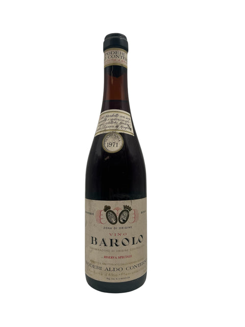Barolo Poderi Aldo Conterno 1971 pullo
