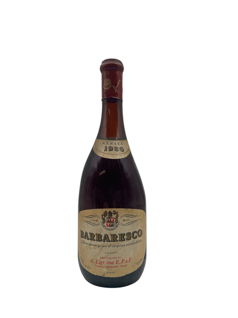 Barbaresco Punaviini vuodelta 1980, valmistaja A. Lignana