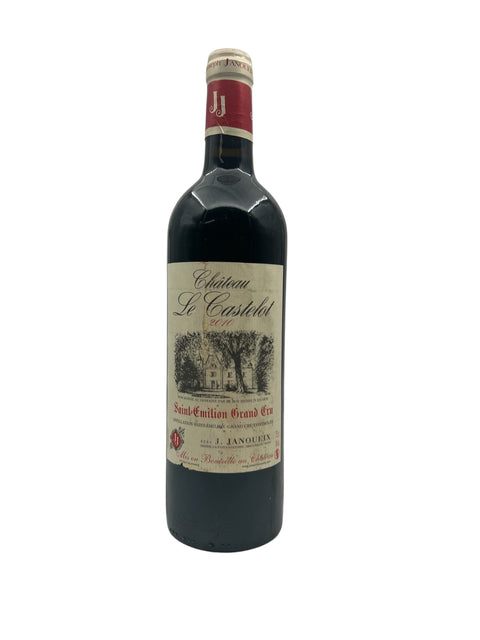 Château Le Castelot pullo punaviiniä Saint-Émilion Grand Cru 2015