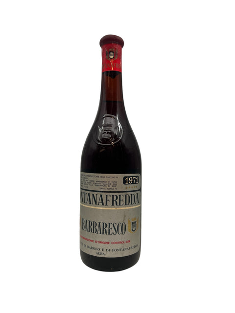 Barbaresco Fontanafredda 1971 - italialainen punaviinipullo