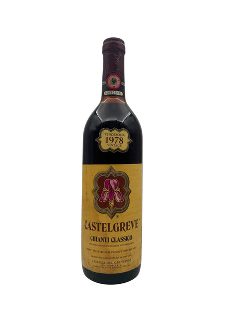 Chianti Classico Castelgreve -pullo 1978
