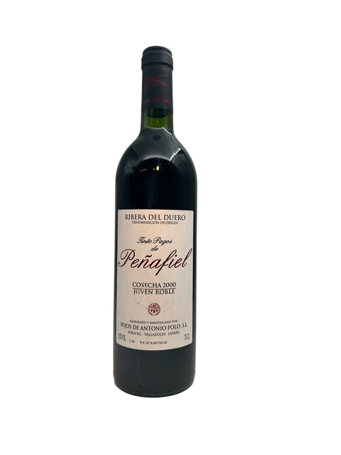 Pullo Tinto Pagos Peñafiel 2000 punaviiniä Ribera del Duerosta