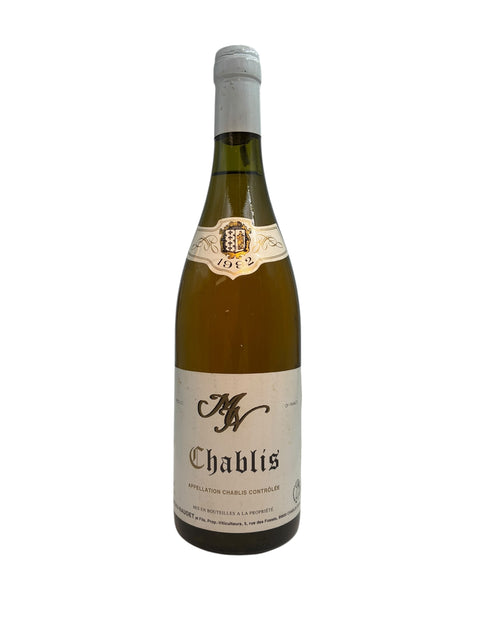 Pullo Chablis A.V. Gaudinet vuosikerta 1962