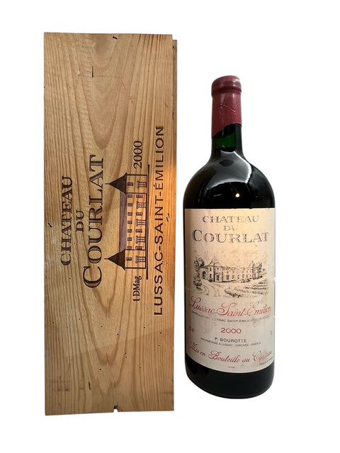 Château du Courlat 2000 punaviini puulaatikolla