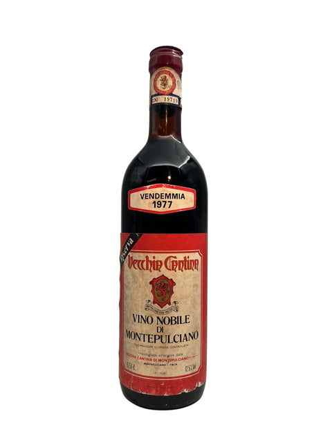 Pullo Vino Nobile di Montepulcianoa Vecchie Cantine -vintagesta 1977