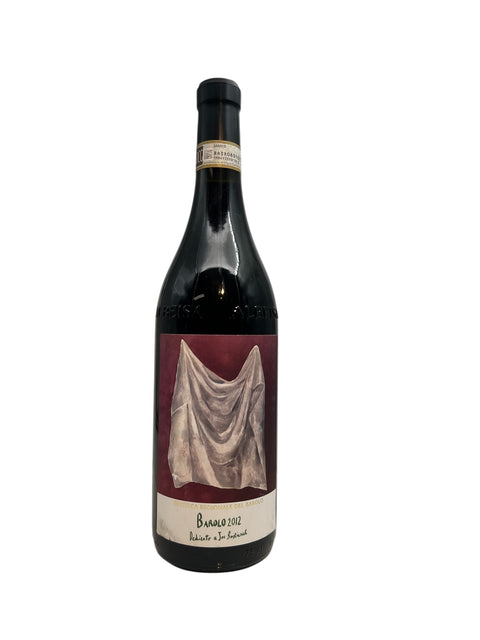 Pullo Barolo Delicato ja Joe Barbrisca 2012 taiteellisella etiketillä