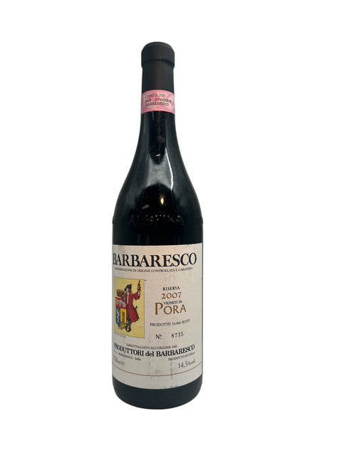 Pullo Barbaresco-vintagea 2007 Produttori del Barbarescolta