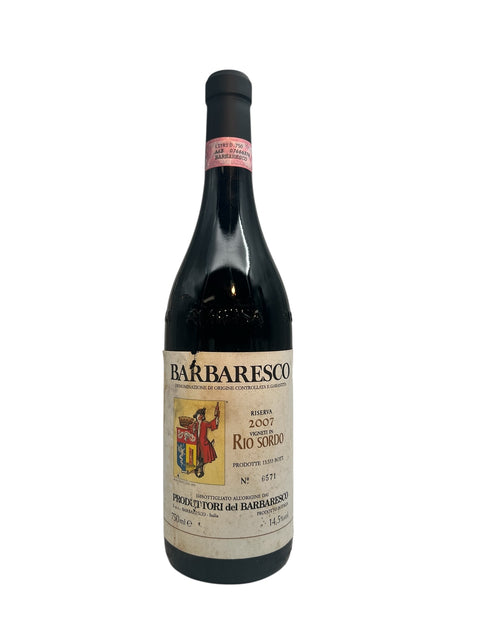 Barbaresco-punaviini Produttori del Barbaresco -vintagesta 2007