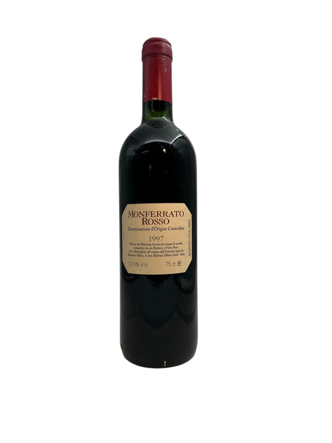 Pullo Monferrato Rosso 1997 punaviiniä Marchesista