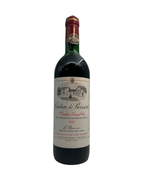 Pullo Chateau la Boisserie 1983 punaviiniä