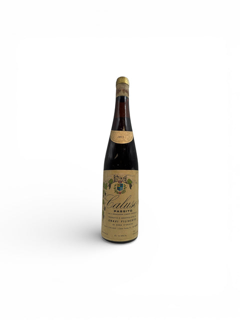 Pullo Caluso Passito Gnavi Filiberto 1972 jälkiruokaviiniä