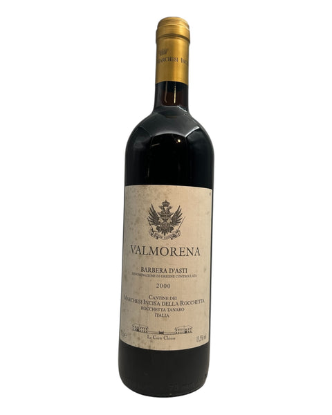 Marchesi Incisa della Rocchettan pullo Valmorena Barbera d'Astia vuodelta 2000