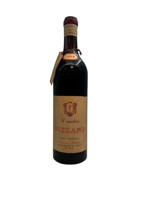 Pullo punaviiniä Il Vecchio Sizzano 1959