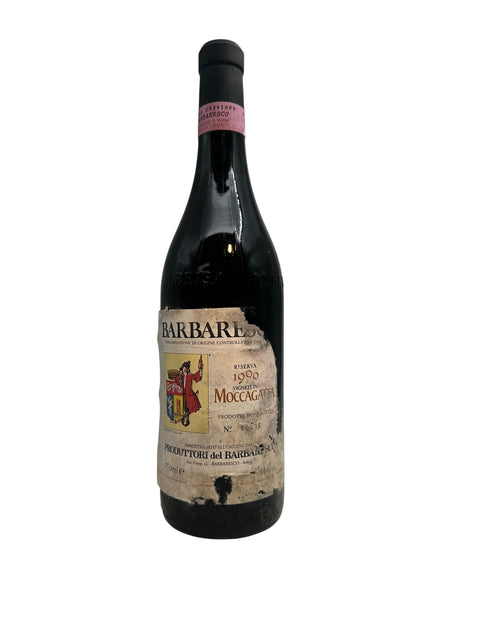 Barbaresco punaviinipullo vuodelta 1990 Produttori del Barbaresco