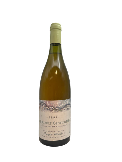 Meursault Genevrières 1997 valkoviini François Mikulskilta