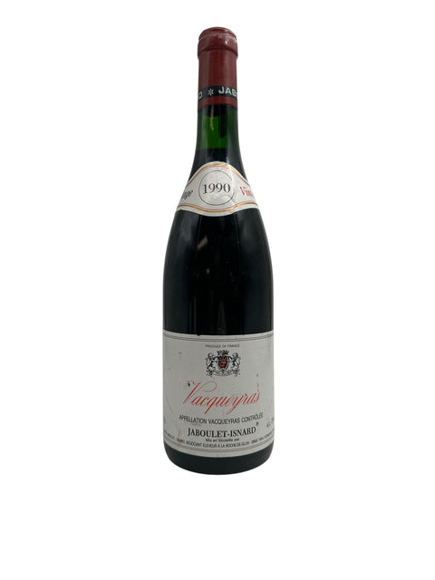 Vacqueyras Jaboulet-Isnard 1990 punaviinipullo