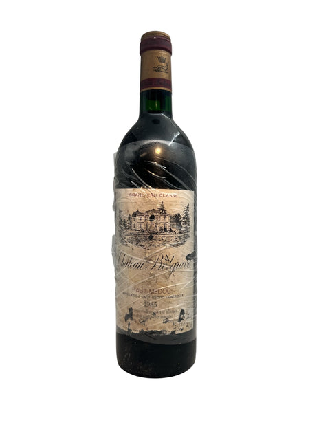Pullo Château Beaumont 1985 Haut-Médoc punaviiniä