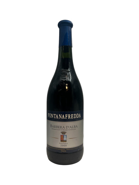Barbera d'Alba punaviini Fontanafredda vuosikerta 2000