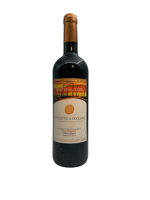 Bricco delle Lepri San Romano 2003 punaviinipullo