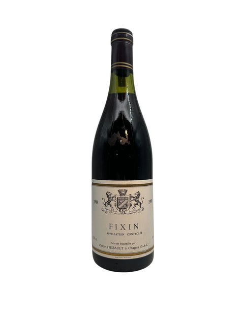 Fixin Pierre Thibault punaviini vuodelta 1999 pullosta