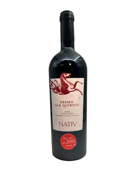 Pullo Eremo San Quirico Nativ 2019 punaviiniä