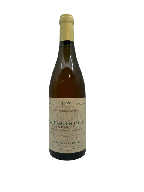 Pullo Saint-Aubin Domaine Marc Colin 1997 valkoviiniä