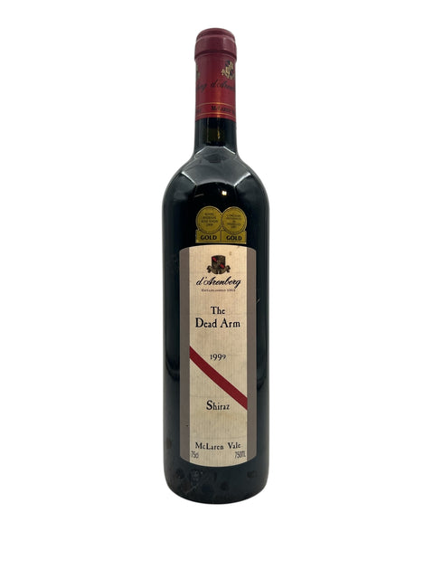 Pullo The Dead Arm d'Arenberg 1999 punaviiniä