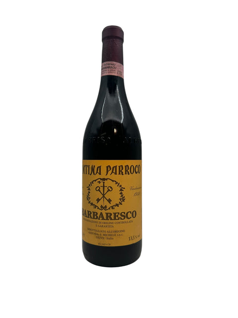Pullo Barbaresco Cantina Parroco 2018 punaviiniä