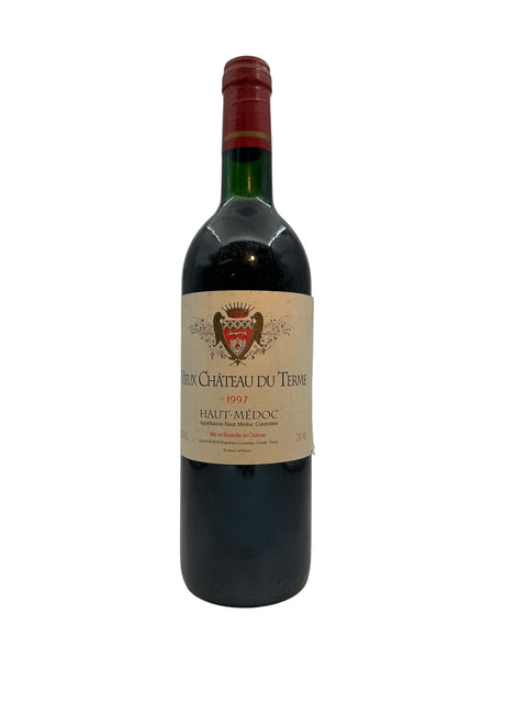 Pullo Vieux Château du Terme 1997 punaviiniä Haut-Médocista