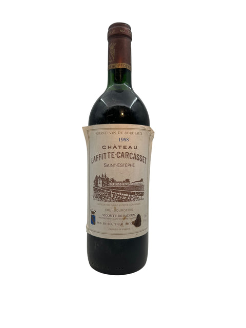Château Laffitte Carcasset Saint-Estèphe 1988 pullo