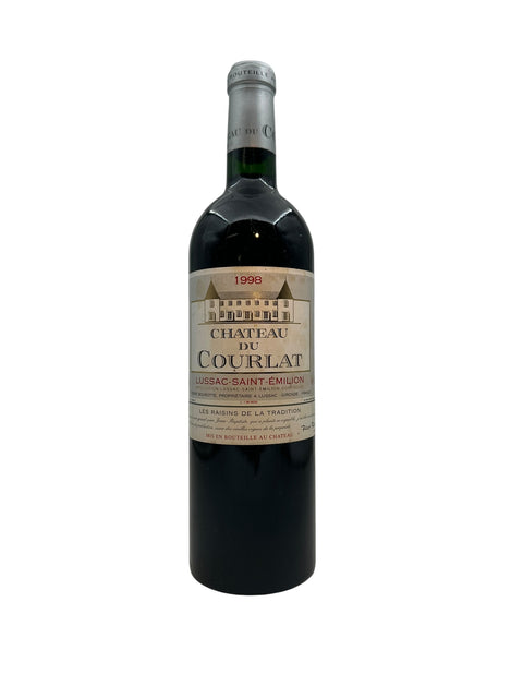 Pullo Chateau du Courlat 1998 punaviiniä