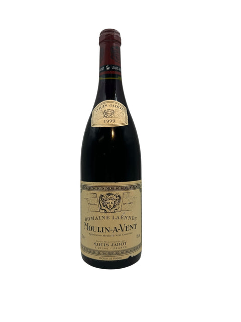 Pullo Moulin-a-Vent Louis Jadot 1999 punaviiniä