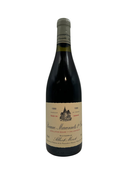 Pullo Beaune Marconnet's Albert Morot 1999 punaviiniä