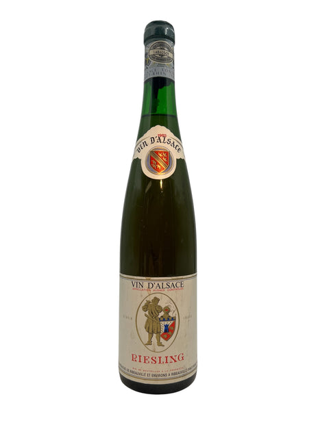 Pullo 1985 Riesling Vin d'Alsace -valkoviiniä