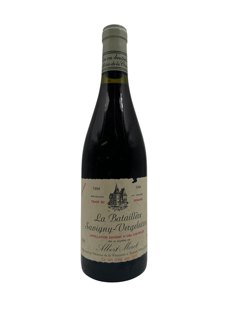 Pullo La Bataillière Albert Morot 1994 punaviiniä