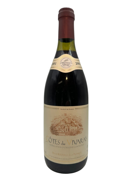 Pullo Côtes du Vivarais Domaine Vivarais -vintagea 2001