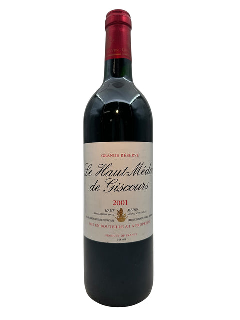 Le Haut-Médoc de Giscours 2001 viinipullo