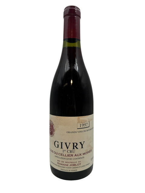Pullo Givry Domaine Joblot 1997 punaviiniä