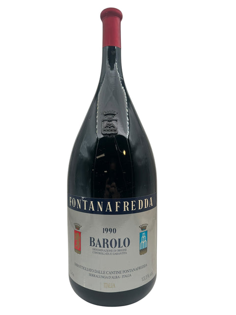 Barolo Fontanafredda 1990 punaviinipullo