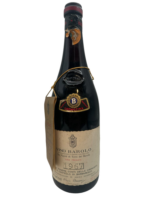 Pullo Vino Barolo Conti della Cremosinaa 1968