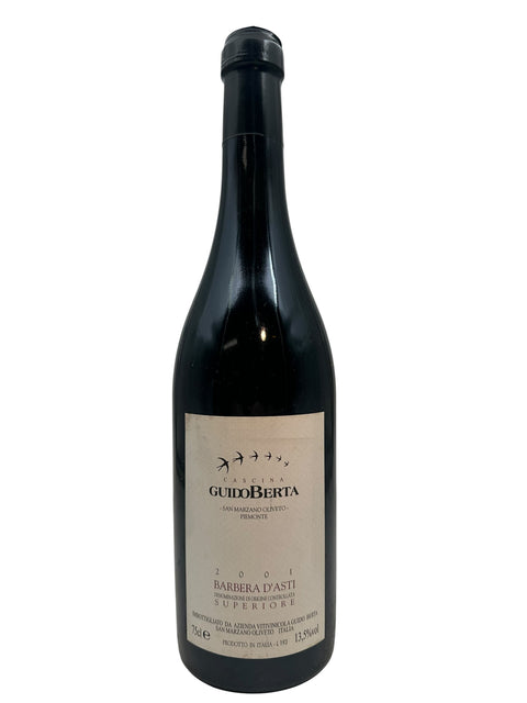 Pullo Barbera d'Asti Guido Berta -vintagea 2001