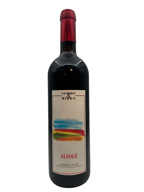 Pullo Alsole Sandro & Mirko Barbera d'Asti punaviiniä
