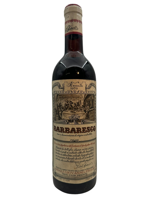 Barbaresco Lodali Giovanni 1970 viinipullo