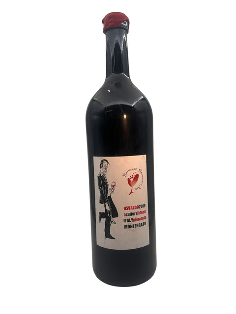 Pullo Osvaldo Bottega del Grignolino 2009 punaviiniä Monferratosta