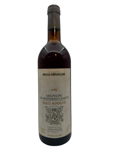 Grignolino del Monferrato Casalese Bricco Mondalino 1990 punaviinipullo