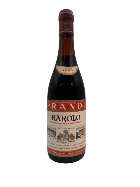 Barolo Prandi 1965 pullo