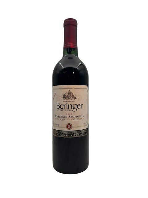 Pullo Beringer Vineyards 1992 Cabernet Sauvignon Napan laaksosta